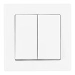 Выключатель двухклавишный Arte Milano SET06-1-30-2 white