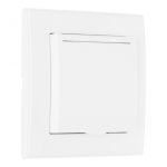 Комплект розетки с/з и шторками, защитной крышкой и рамкой Arte Milano SET06-1-41-1 white