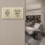 Розетка двойная (двухпостовая) с USB Arte Milano SET06-2-47-1-40-1 shampan