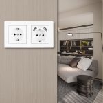 Розетка двойная (двухпостовая) c USB Arte Milano SET06-2-47-1-40-1 white