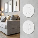 Выключатель круглый одноклавишный с рамкой Arte Milano SET08-1-30-1 white