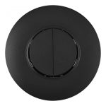 Выключатель круглый двухклавишный с рамкой Arte Milano SET08-1-30-2 black