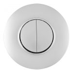 Выключатель круглый двухклавишный с рамкой Arte Milano SET08-1-30-2 silver