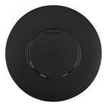 Розетка круглая с/з и шторками, защитной крышкой и рамкой Arte Milano SET08-1-41-1 black