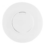 Розетка круглая с/з и шторками, защитной крышкой и рамкой Arte Milano SET08-1-41-1 white