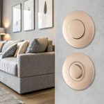 Диммер круглый с рамкой Arte Milano SET08-1-48-1 shampan