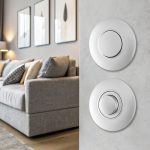 Диммер круглый с рамкой Arte Milano SET08-1-48-1 silver