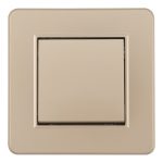 Выключатель одноклавишный Arte Milano SET16-1-30-1 shampan