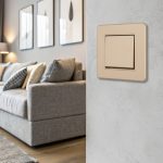 Выключатель одноклавишный Arte Milano SET16-1-30-1 shampan