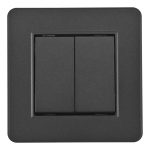 Выключатель двухклавишный Arte Milano SET16-1-30-2 black