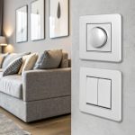 Выключатель двухклавишный Arte Milano SET16-1-30-2 silver