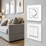 Выключатель двухклавишный Arte Milano SET16-1-30-2 white