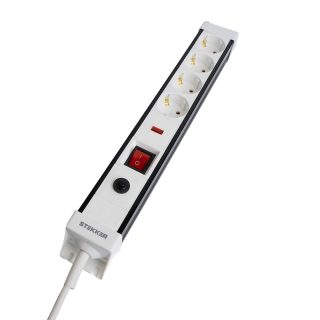 Сетевой фильтр 4-местный с/з Stekker Techno HM22-41-02 50147