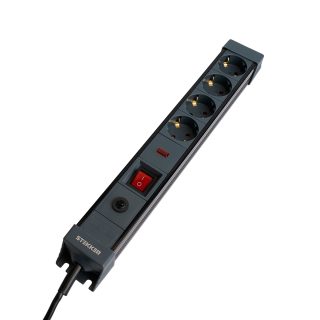 Сетевой фильтр 4-местный с/з Stekker Techno HM22-41-05 50158