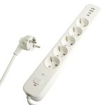 Сетевой фильтр 5-местный с/з и 2 USB-A+2 Type-C Stekker Nova HM21-51-02 50102