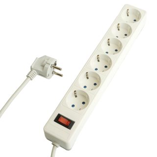 Сетевой фильтр 6-местный с/з Stekker Optima HM20-61-03 50096