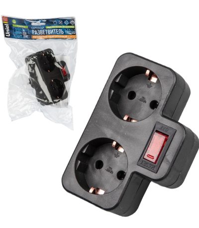 Сетевой разветвитель Uniel S-GES2-16PB BLACK UL-00011244