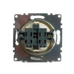 Розетка 1-местная с/з с защитной шторкой Stekker Катрин GLS16-7110-08 49224