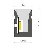 Гибкий неон Maytoni 24В 12Вт/м 3000K+RGB 5м IP67 432003