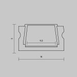 Алюминиевый профиль накладной 15x6 Maytoni Led Strip ALM-001-B-2M 631003