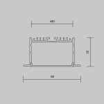 Алюминиевый встраиваемый профиль Maytoni 632004