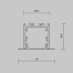 Алюминиевый профиль встраиваемый с накладным фланцем 50x35 Maytoni Led Strip ALM-5035T-B-2M 632012