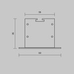 Комплект заглушек для профиля 50×35 2шт Maytoni Led Strip ALM-5035T-S-EC 642034