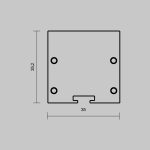 Комплект заглушек для профиля 35×35 2шт Maytoni Led Strip ALM-3535BT-BR-EC 642039