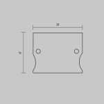 Комплект заглушек для профиля 41×51 2шт Maytoni Led Strip ALM-4151-EC 642057