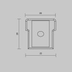 Комплект заглушек для профиля 26×26 2шт Maytoni Led Strip ALM-2626-EC 642060