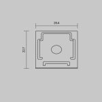 Комплект заглушек для профиля 25×22 2шт Maytoni Led Strip ALM-2522-B-EC 642066
