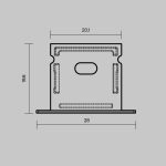 Комплект заглушек для профиля 27×20 2шт Maytoni Led Strip ALM-2720-EC 642070