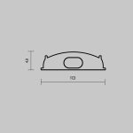 Комплект заглушек для профиля 18×06 2шт Maytoni Led Strip ALM-1806-EC 642075