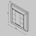 Кнопочная настенная панель управления Maytoni Dali 721045