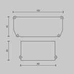 Заглушка декоративная для профиля ALM-9940-SC (4 шт.) Maytoni ALM012EC-SC-W