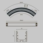 Радиусный профиль Maytoni Led strip ALM-3535R-B-D-90°-0.8M