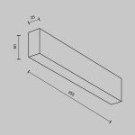 Линейный потолочный светильник Maytoni Basis C068CL-20W3-6K-W