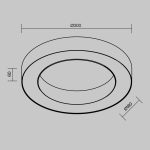 Потолочный светильник Maytoni Lua C093CL-24W4K-B