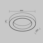 Потолочный светильник Maytoni Lua C093CL-36W4K-B