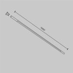 Трековый светильник Maytoni Basis C100CL-L1000-24W3-6K-B