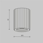 Накладной светильник Maytoni Conik Gyps C121CL-GU10-W