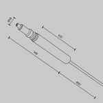 Ввод питания для штанговой системы Maytoni Axity CA002PI-B