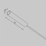 Заглушка с питанием для штанговой системы Maytoni Axity CA003EC-BS