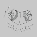 Угловой коннектор без ввода питания Maytoni Shelf CA014CL-B