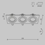 Встраиваемый светильник Maytoni Atom DL024-2-03W