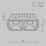 Встраиваемый светильник Maytoni Technical Alfa LED DL043-02-10W4K-SQ-WB
