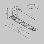 Встраиваемый светильник Maytoni Points DL065-12W3-6K-TRS-B
