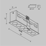 Встраиваемый светильник Maytoni Points DL065-12W3-6K-W