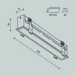 Встраиваемый светильник Maytoni Basis DL066-20W3-6K-B