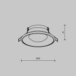 Встраиваемый светильник Maytoni Spark DL096-GU10-W